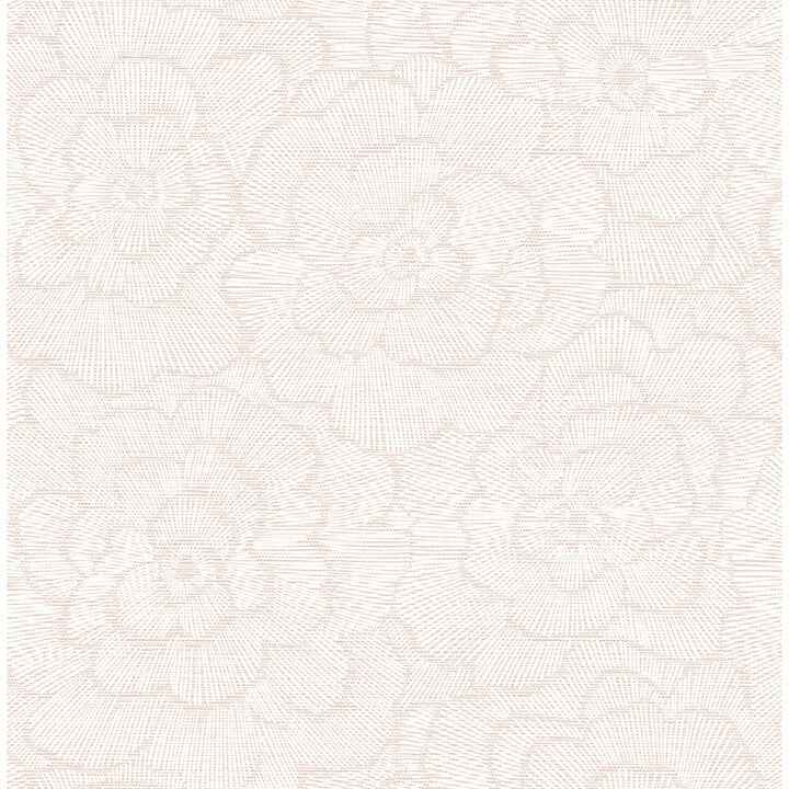 Periwinkle Pink Textured Floral Wallpaper - York Wallcoverings - 4120-26037