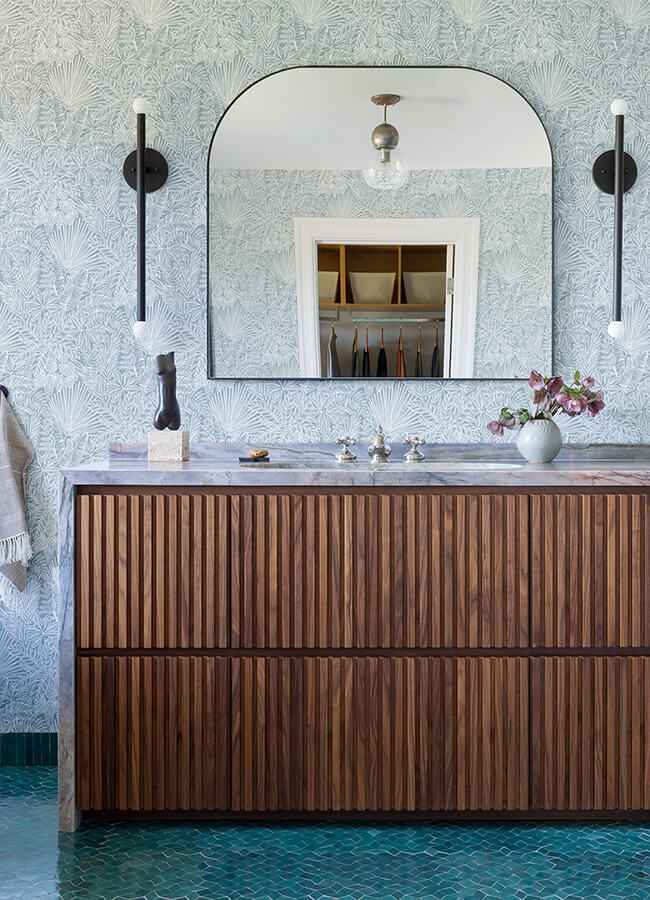 Vita Blue Botanical Wallpaper - York Wallcoverings - 4120-26802 - York Wallcoverings Wallpaper