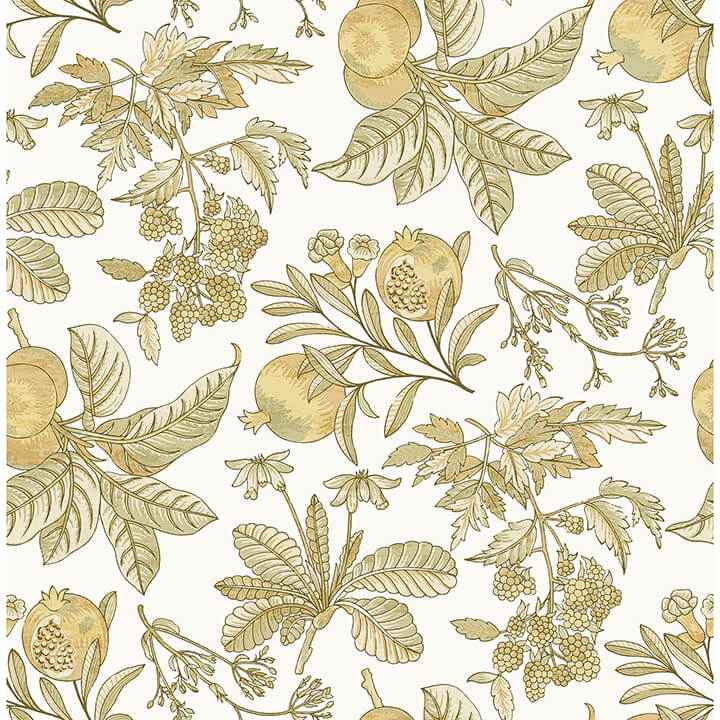 Cecilia Honey Fruit Wallpaper - York Wallcoverings - 4120-26813