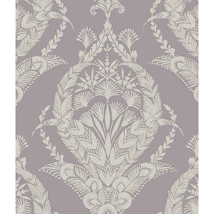 Arlie Lavender Botanical Damask Wallpaper - York Wallcoverings - 4120-26820 - York Wallcoverings Wallpaper