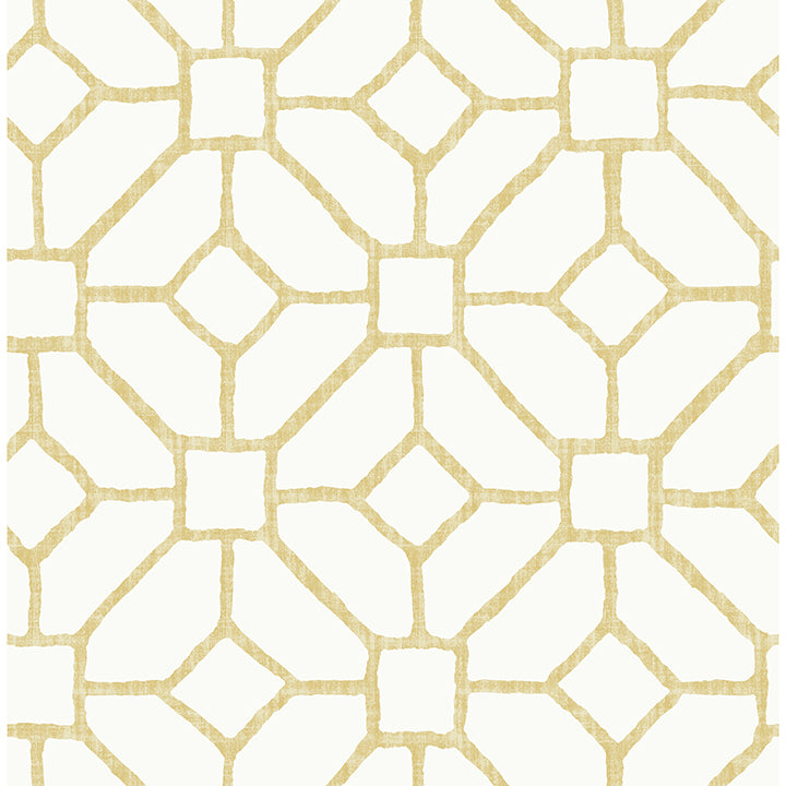 Picture of Addis Gold Trellis Wallpaper