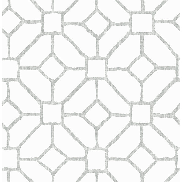 Picture of Addis Grey Trellis Wallpaper