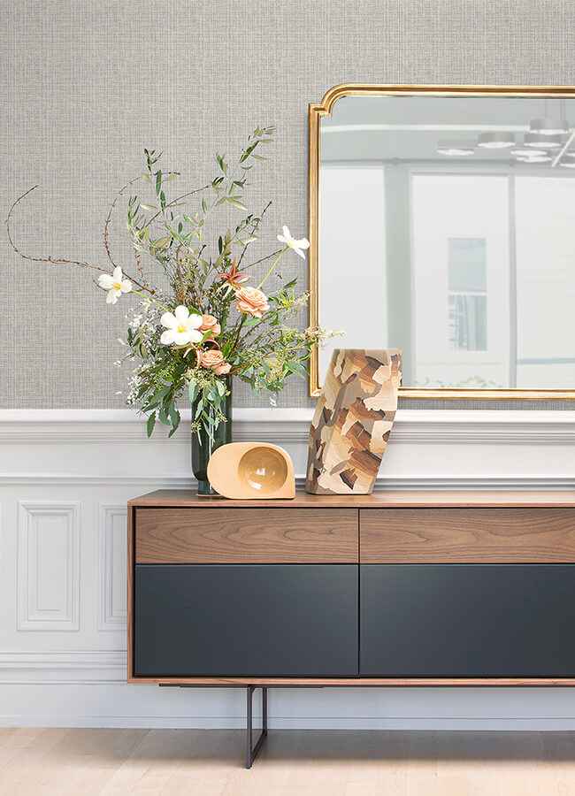 Kantera Light Grey Fabric Texture Wallpaper - York Wallcoverings - 4120-26836 - York Wallcoverings Wallpaper