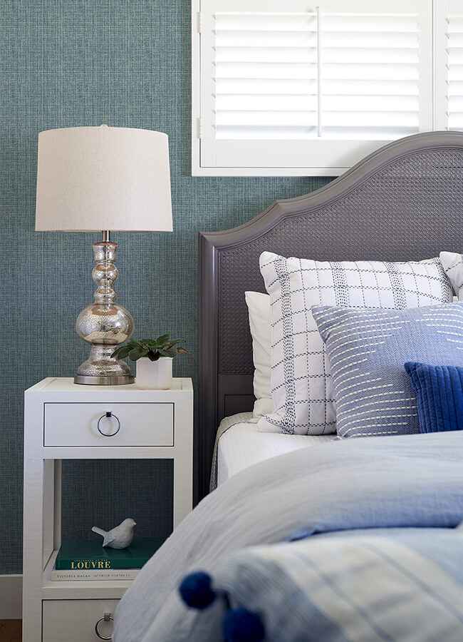 Kantera Blue Fabric Texture Wallpaper - York Wallcoverings - 4120-26840 - York Wallcoverings Wallpaper
