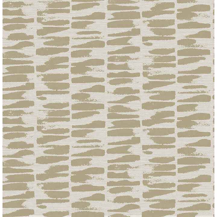 Myrtle Gold Abstract Stripe Wallpaper - York Wallcoverings - 4120-26842