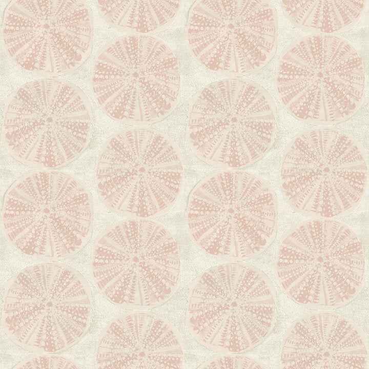 Sea Biscuit Peach Sand Dollar Wallpaper - York Wallcoverings - 4071-71026 - York Wallcoverings Wallpaper