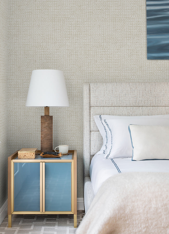 Wellen Light Grey Abstract Rope Wallpaper  | Brewster Wallcovering - The WorkRm
