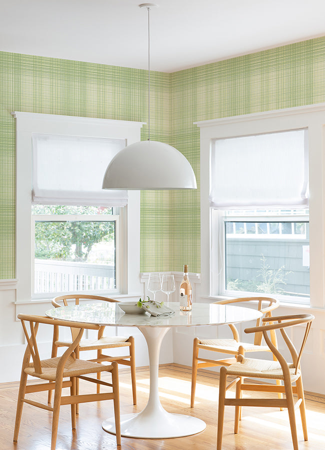 Madras Green Plaid Wallpaper  | Brewster Wallcovering - The WorkRm