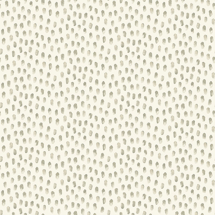 Picture of Sand Drips Grey Painted Dots Wallpaper