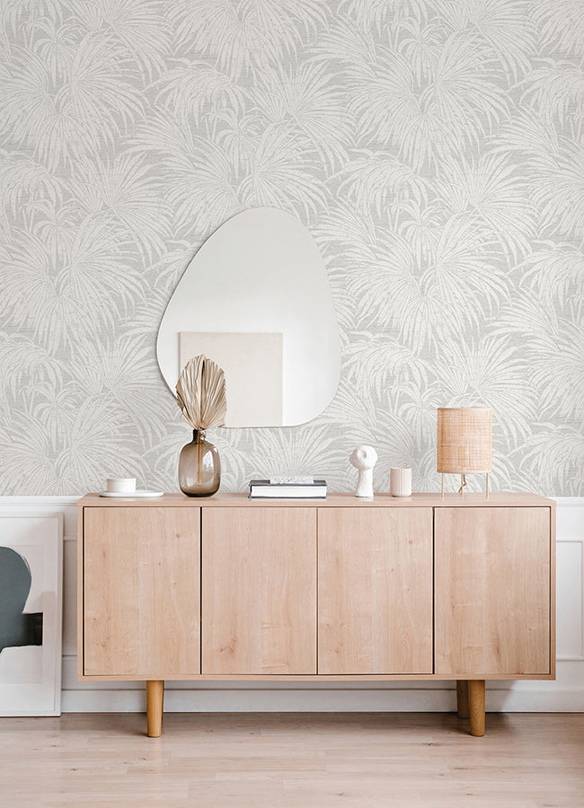 Neutral Cassava Palm Peel and Stick Wallpaper  | Brewster Wallcovering - The WorkRm