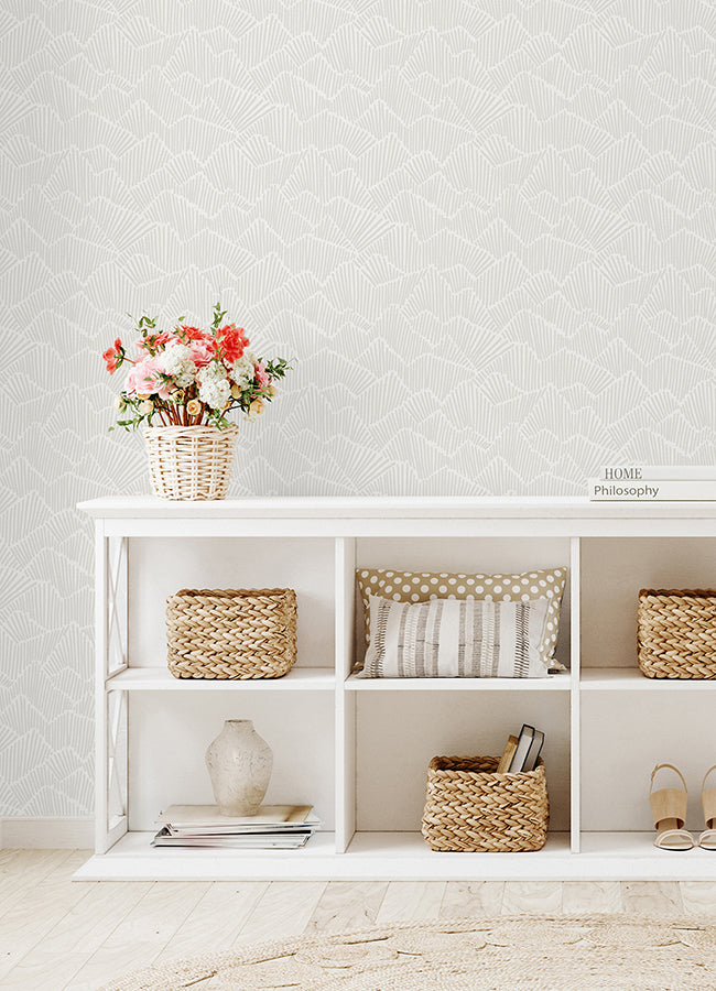 Grey Ridge & Valley Peel and Stick Wallpaper - Brewster Wallcovering