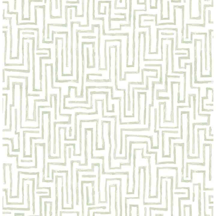 Ramble Sage Geometric Wallpaper - York Wallcoverings - 4121-25702