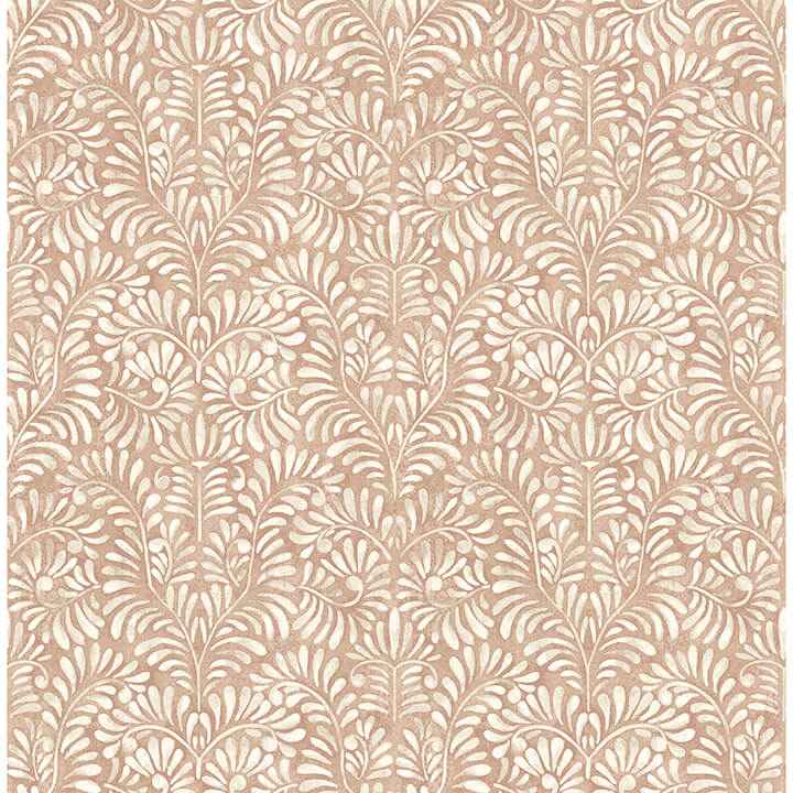 Elma Rust Fiddlehead Wallpaper - York Wallcoverings - 4121-26919 - York Wallcoverings Wallpaper