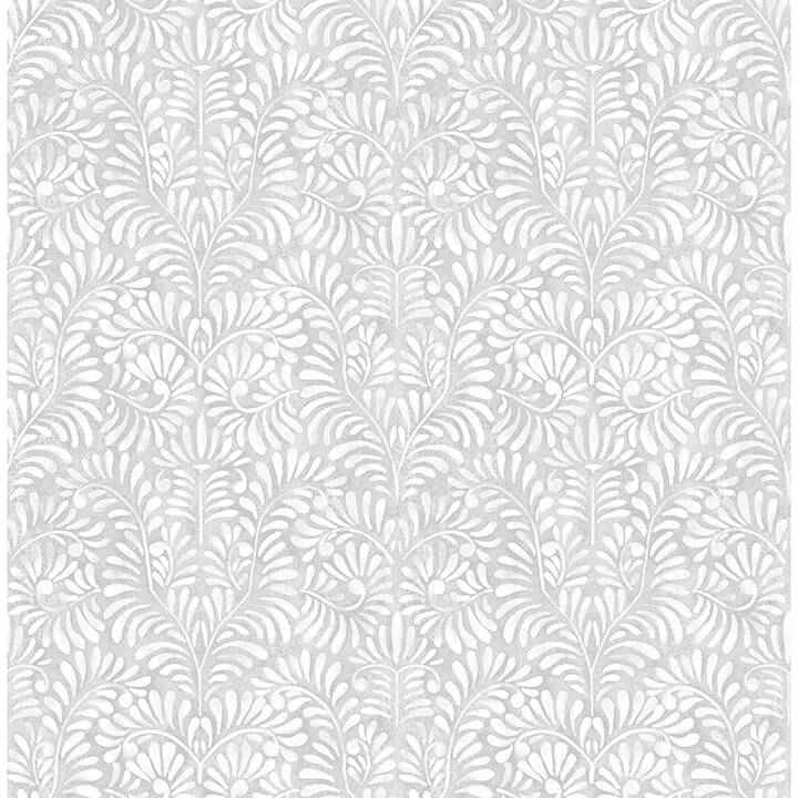 Elma Sterling Fiddlehead Wallpaper - York Wallcoverings - 4121-26921 - York Wallcoverings Wallpaper