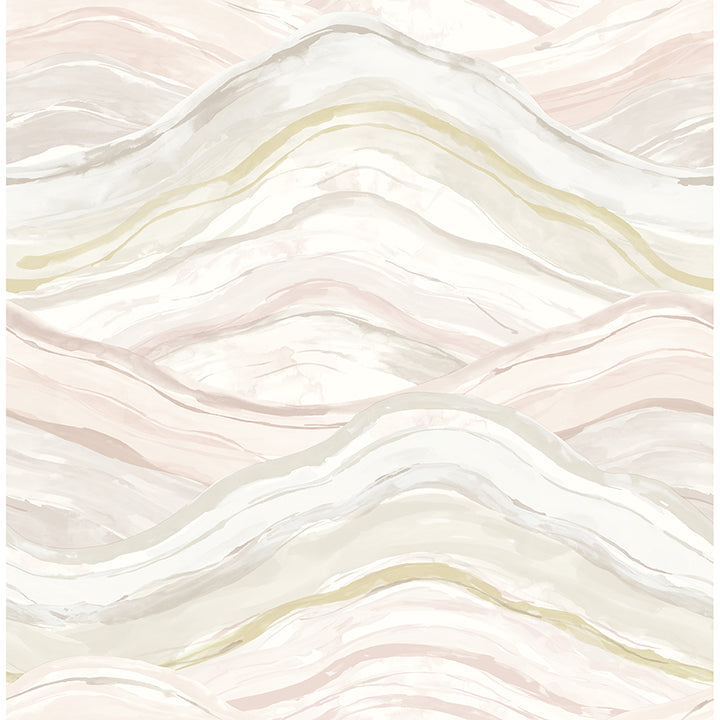 Picture of Dorea Pastel Striated Waves Wallpaper