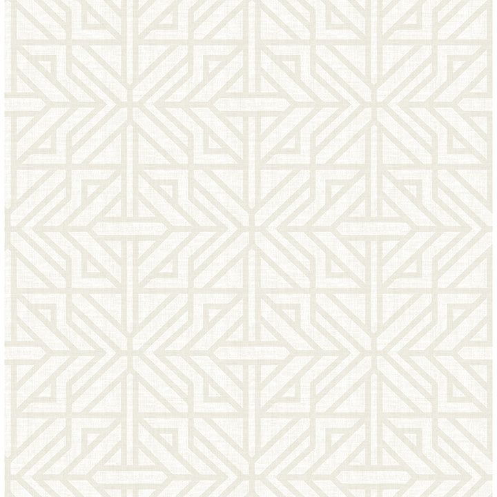 Picture of Hesper Ivory Geometric Wallpaper