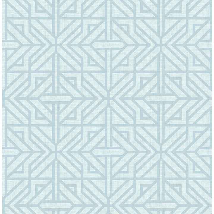Hesper Sky Blue Geometric Wallpaper - York Wallcoverings - 4121-26932 - York Wallcoverings Wallpaper