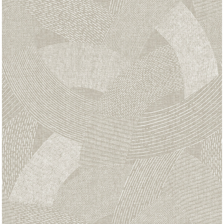 Picture of Tania Light Brown Woven Abstract Wallpaper