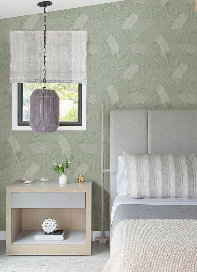 Tania Moss Woven Abstract Wallpaper - Brewster Wallcovering