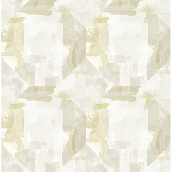 Picture of Perrin Olive Gem Geometric Wallpaper