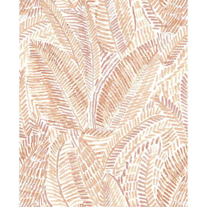 Fildia Orange Botanical Wallpaper - York Wallcoverings - 4121-26949