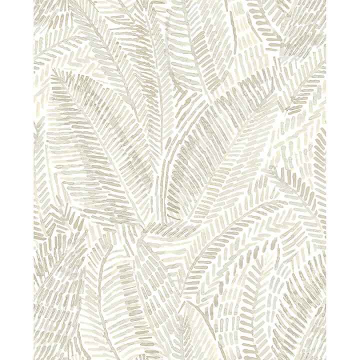 Fildia Taupe Botanical Wallpaper - York Wallcoverings - 4121-26950