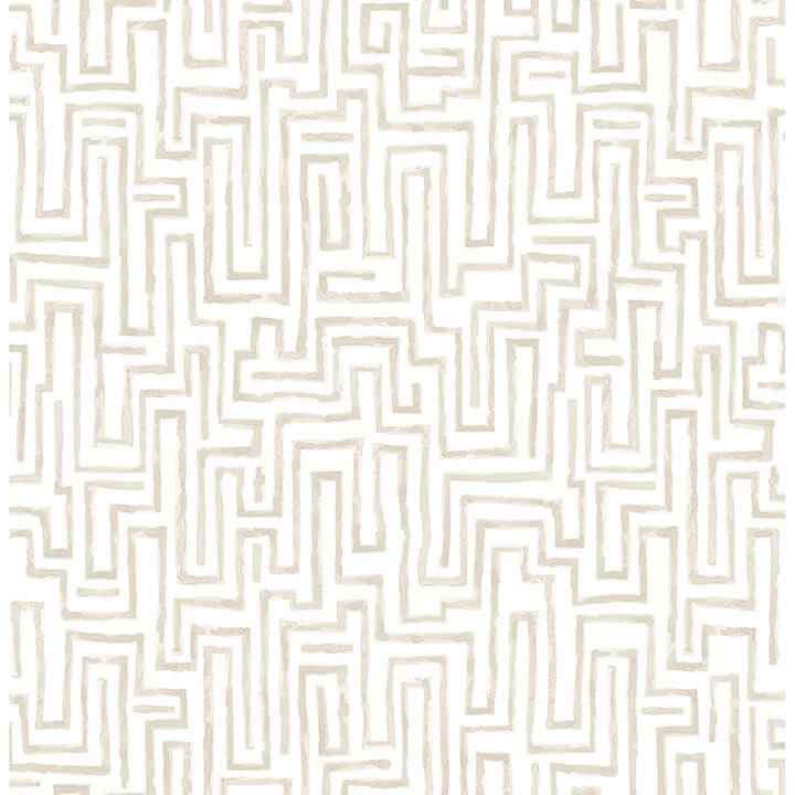 Ramble Taupe Geometric Wallpaper - York Wallcoverings - 4121-26955 - York Wallcoverings Wallpaper