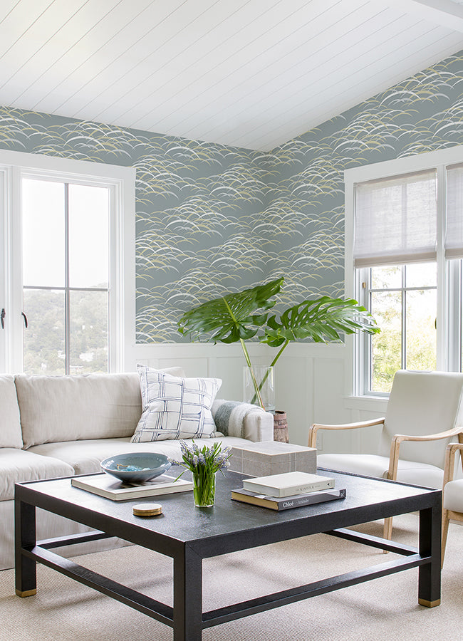Kasia Slate Abstract Wallpaper  | Brewster Wallcovering - The WorkRm