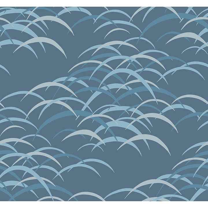 Kasia Dark Blue Abstract Wallpaper - York Wallcoverings - 4121-72212 - York Wallcoverings Wallpaper