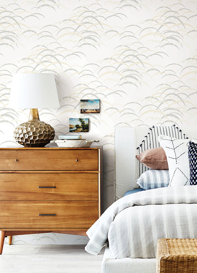 Kasia Neutral Abstract Wallpaper  | Brewster Wallcovering
