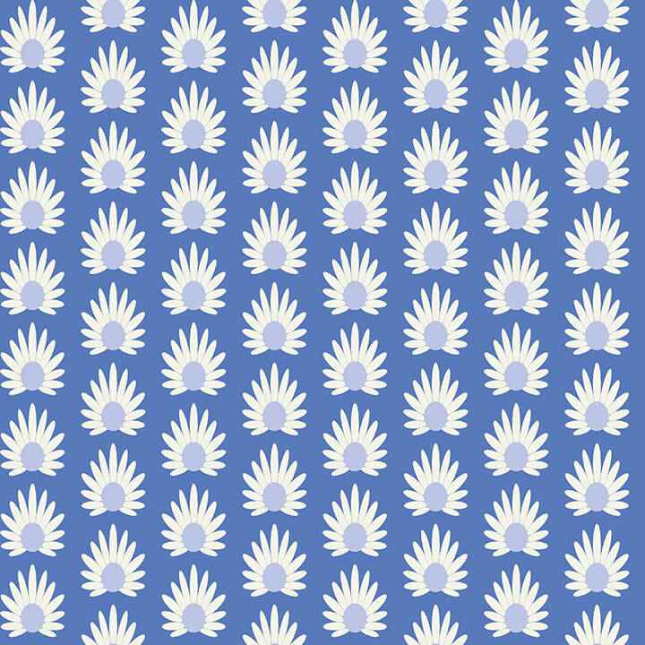 Azure Fleur Peel & Stick Wallpaper - York Wallcoverings - SCS6059