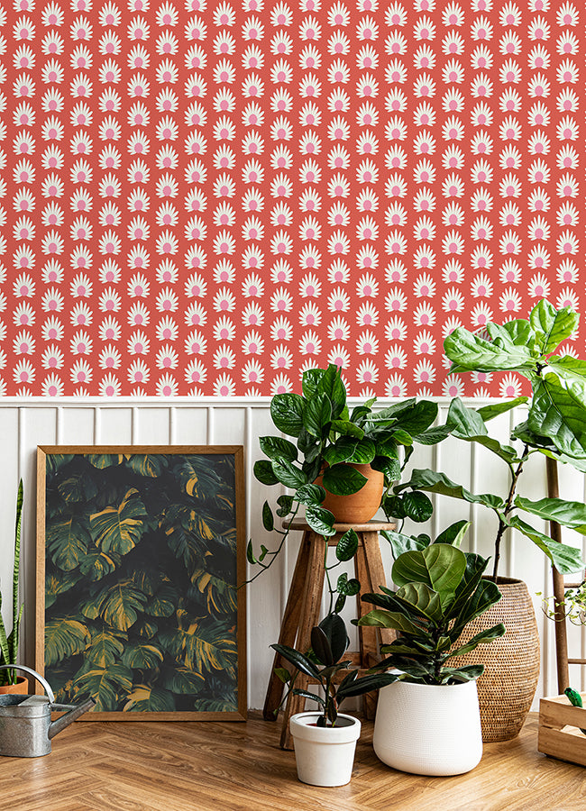 Valentino Fleur Peel and Stick Wallpaper - Brewster Wallcovering