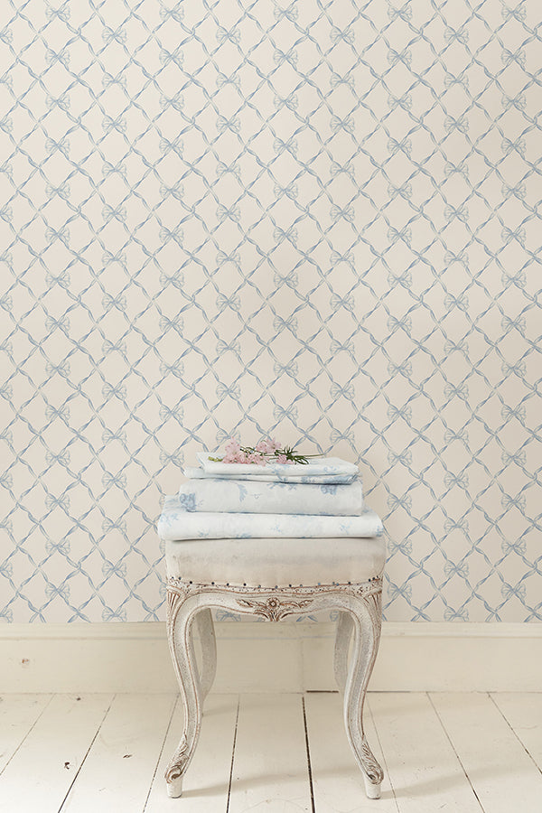 Dreamy Sky Baby Bow Peel and Stick Wallpaper - Brewster Wallcovering