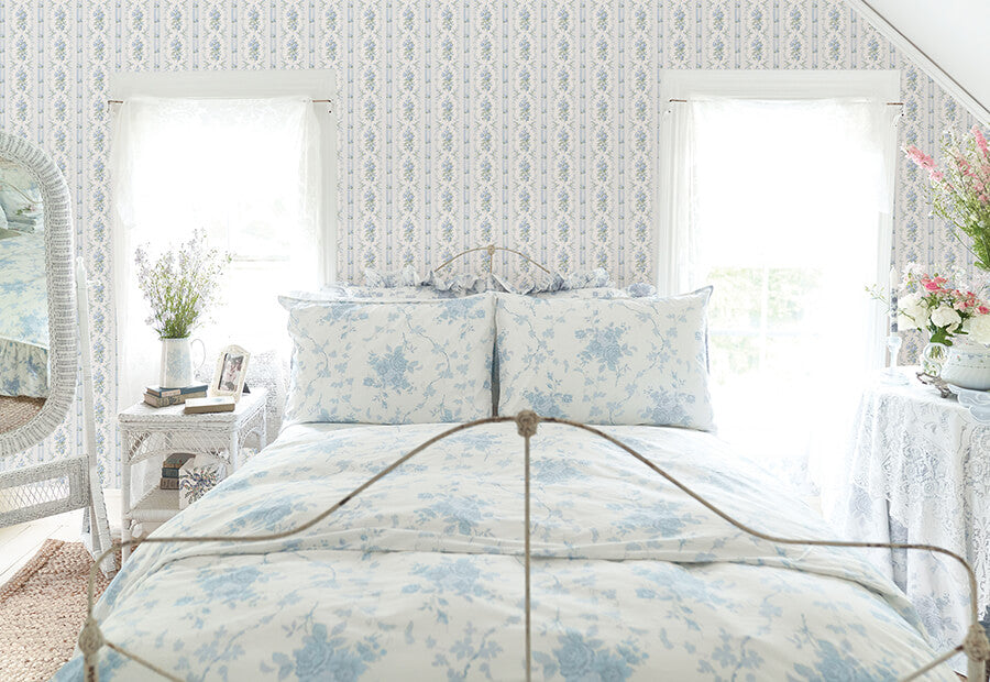 sweet-blue-dreamy-days-peel-and-stick-wallpaper-york-wallcoverings-lfs6112 - York Wallcoverings Wallpaper