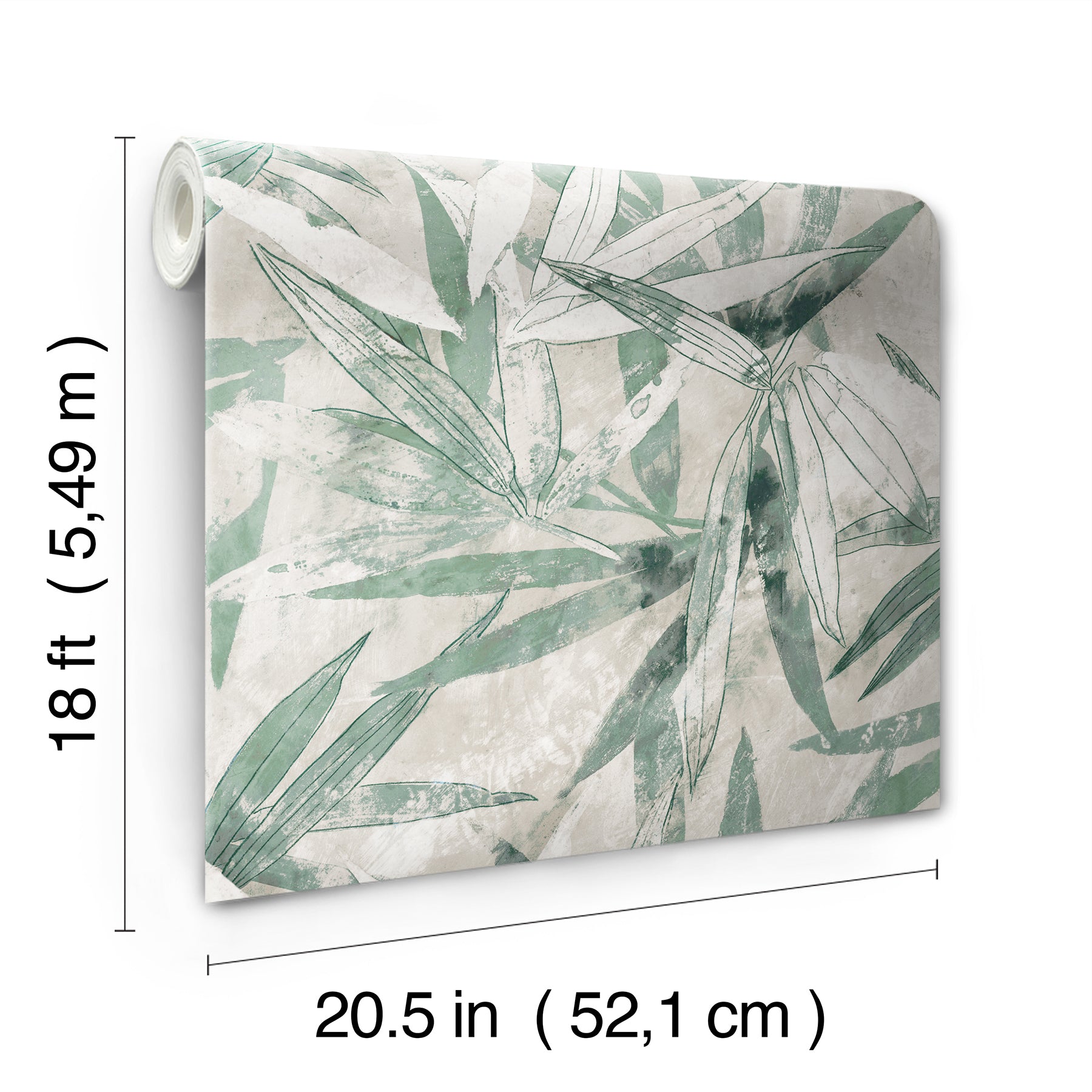 Jade Bali Bamboo Peel and Stick Wallpaper  | Brewster Wallcovering