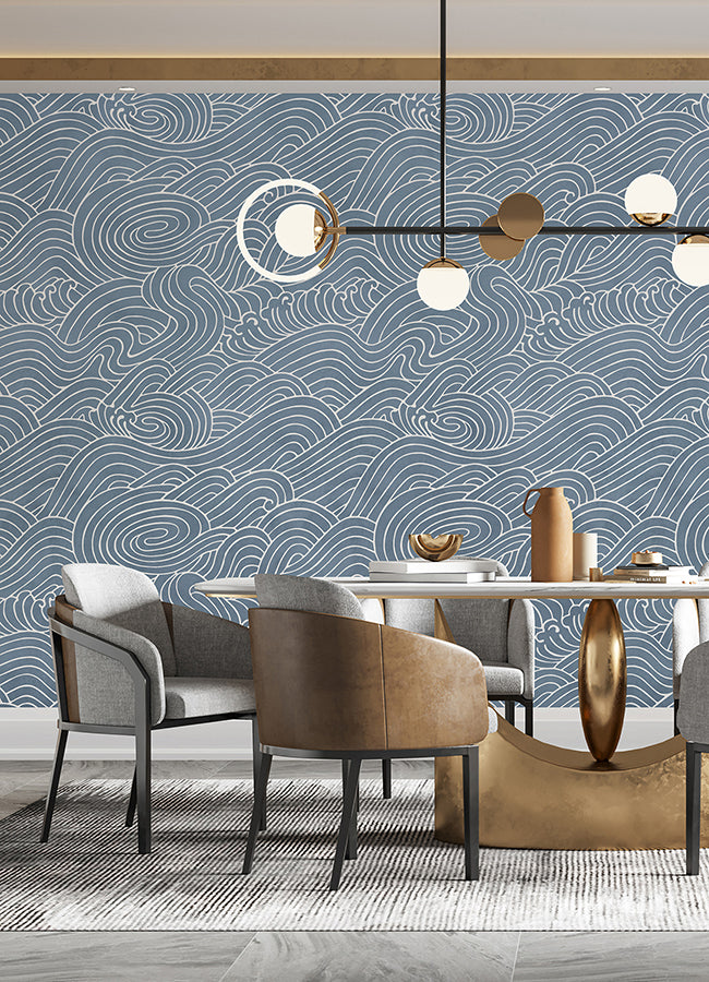 waves-ocean-blue-wall-mural-york-wallcoverings-astm5041 - York Wallcoverings Wallpaper