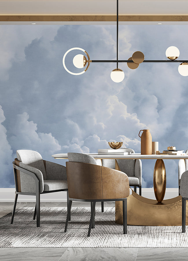 in-the-clouds-sky-blue-wall-mural-york-wallcoverings-astm5053 - York Wallcoverings Wallpaper