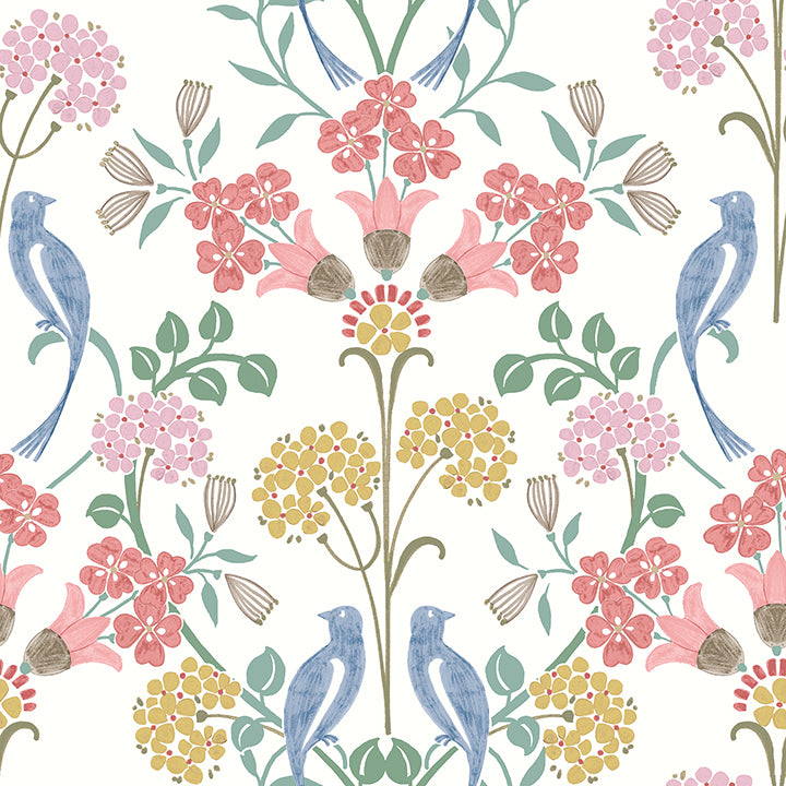 Picture of Pink Meadow Song Peel and Stick Wallpaper