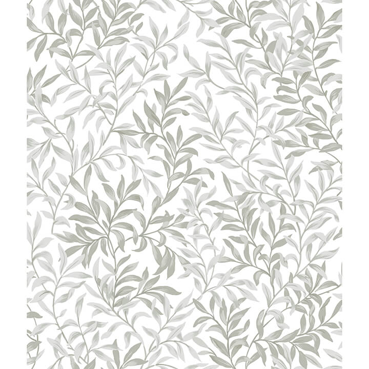 Sea Salt Grey Terrace Vines Peel and Stick Wallpaper - York Wallcoverings - NUS6099 - York Wallcoverings Wallpaper