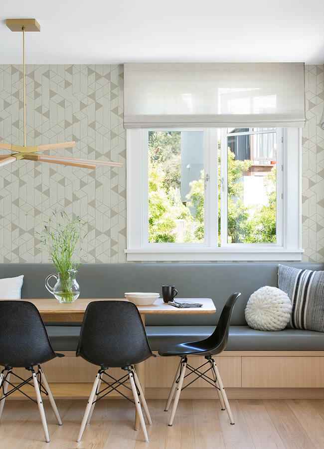 Fairbank Champagne Linen Geometric Wallpaper - York Wallcoverings - 4034-26770 - York Wallcoverings Wallpaper