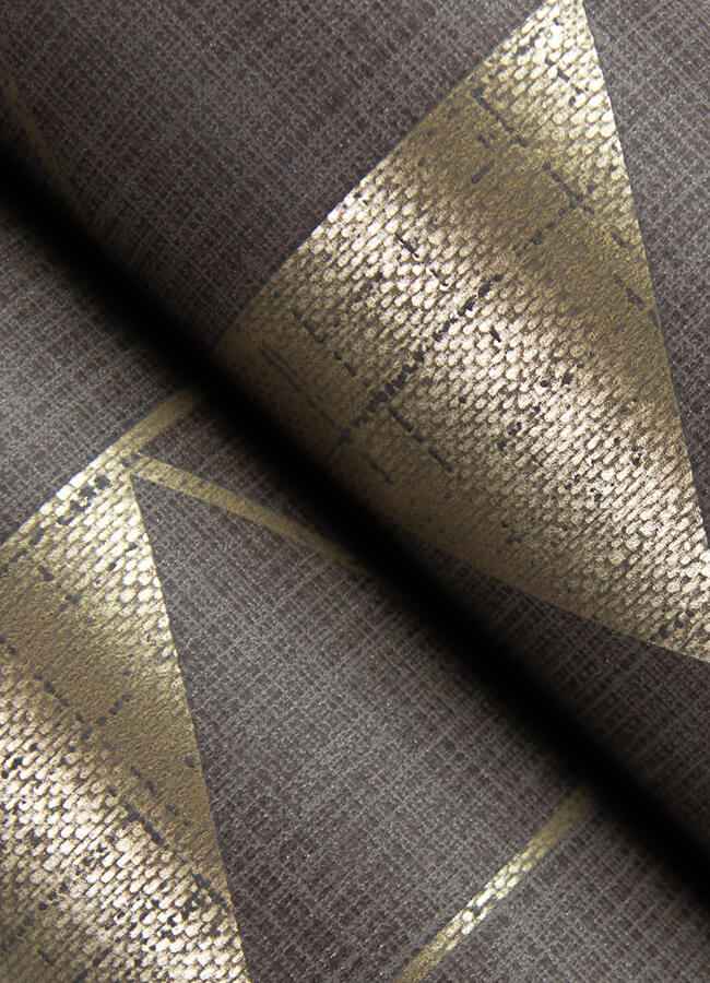 Fairbank Chocolate Linen Geometric Wallpaper - York Wallcoverings - 4034-26773 - York Wallcoverings Wallpaper