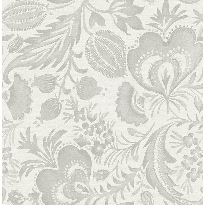 Culver Grey Jacobean Wallpaper - York Wallcoverings - 4034-26780 - York Wallcoverings Wallpaper