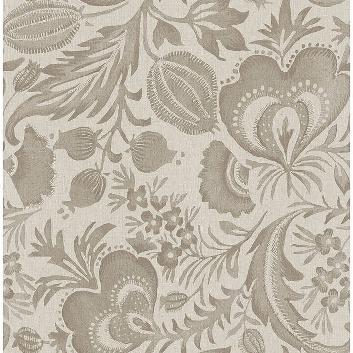 Culver Light Brown Jacobean Wallpaper - York Wallcoverings - 4034-26782 - York Wallcoverings Wallpaper