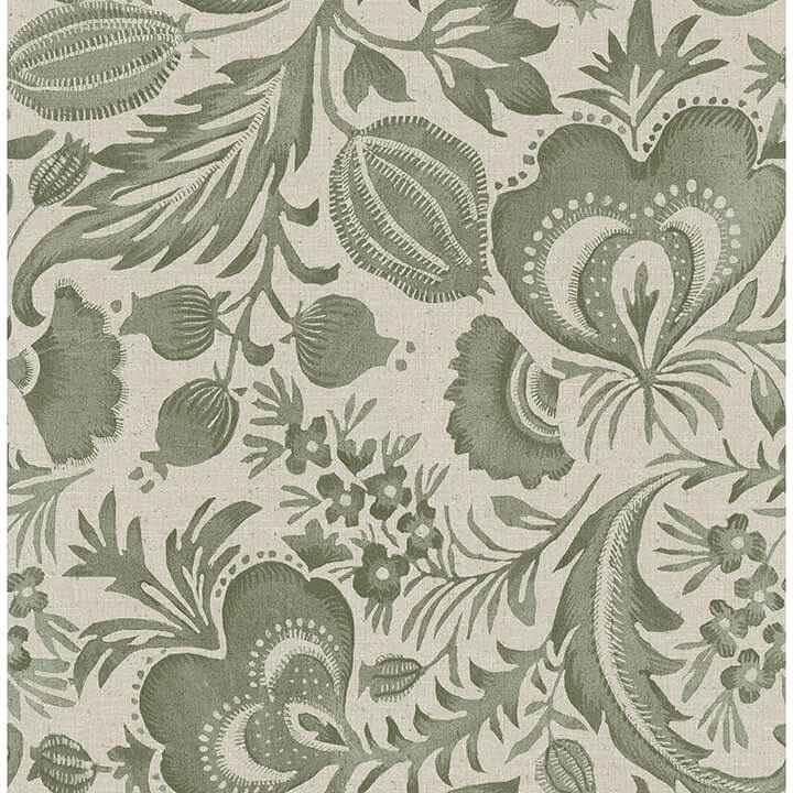 Culver Moss Jacobean Wallpaper - York Wallcoverings - 4034-26783 - York Wallcoverings Wallpaper