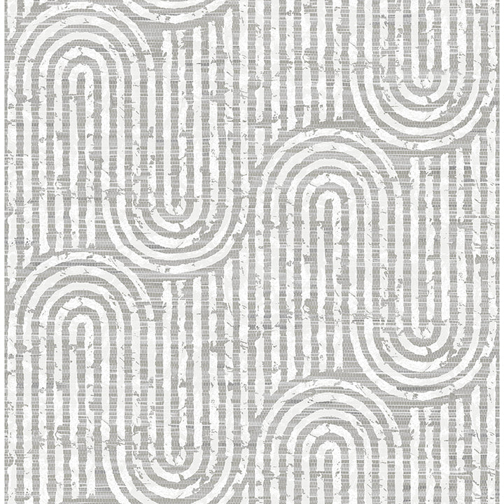 Picture of Trippet Grey Zen Waves Wallpaper by Scott Living