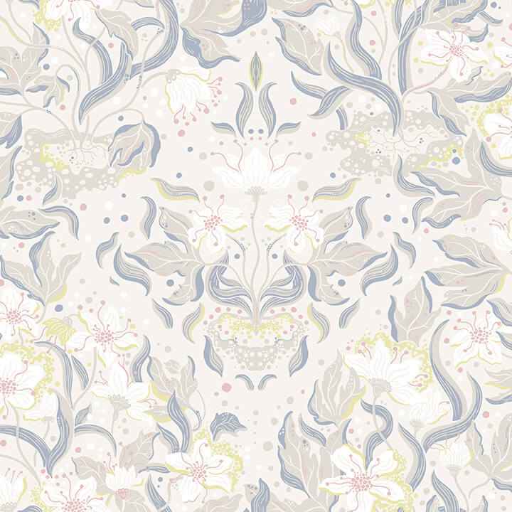 Lisa Bone Floral Damask Wallpaper - York Wallcoverings - 4143-22015 - York Wallcoverings Wallpaper