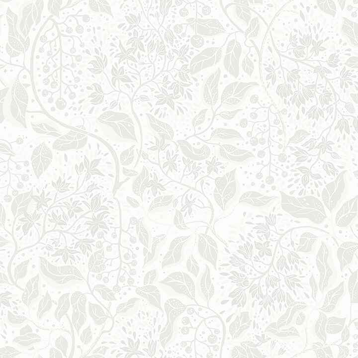 Turi Light Grey Twining Vines Wallpaper - York Wallcoverings - 4143-22021