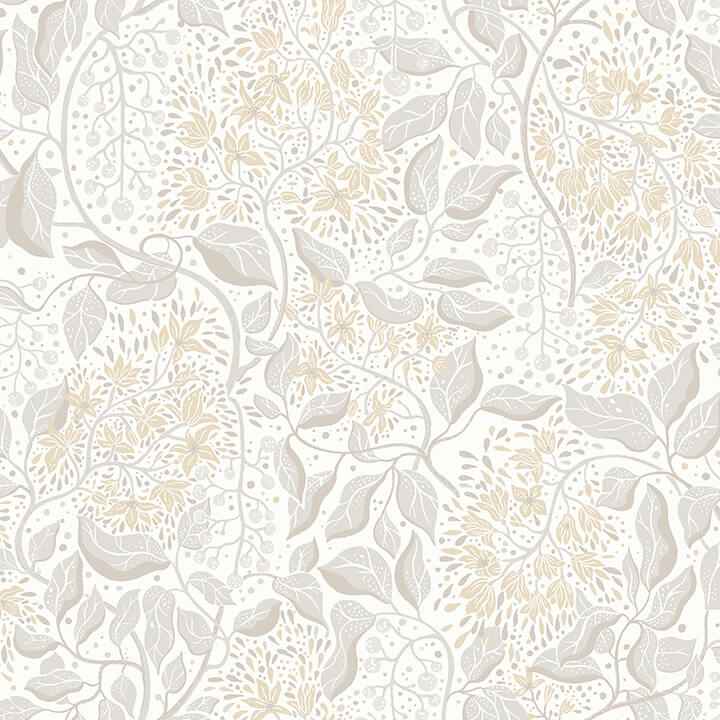 Turi Khaki Twining Vines Wallpaper - York Wallcoverings - 4143-22023