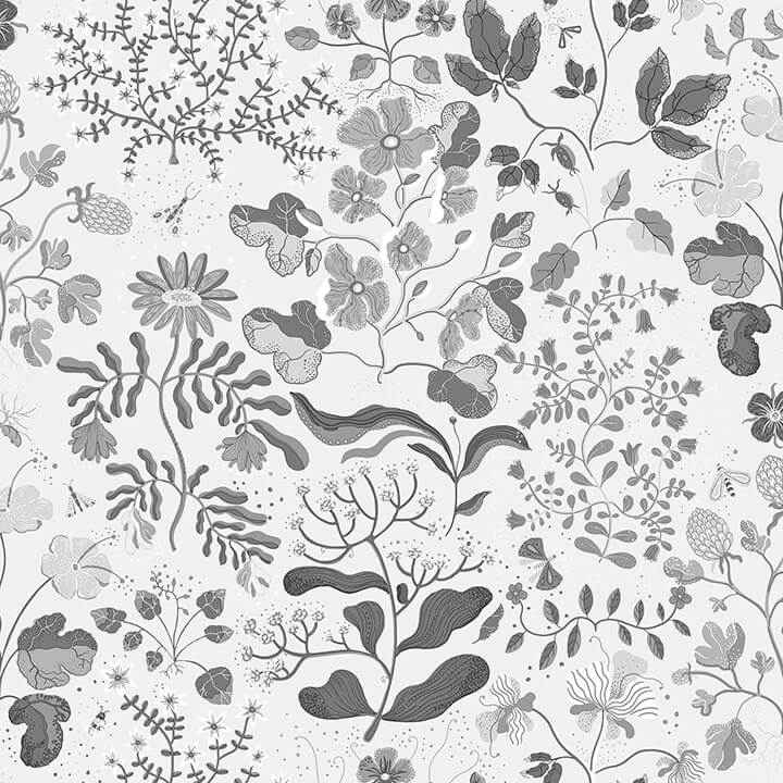 Groh Grey Floral Wallpaper - York Wallcoverings - 4143-22029 - York Wallcoverings Wallpaper