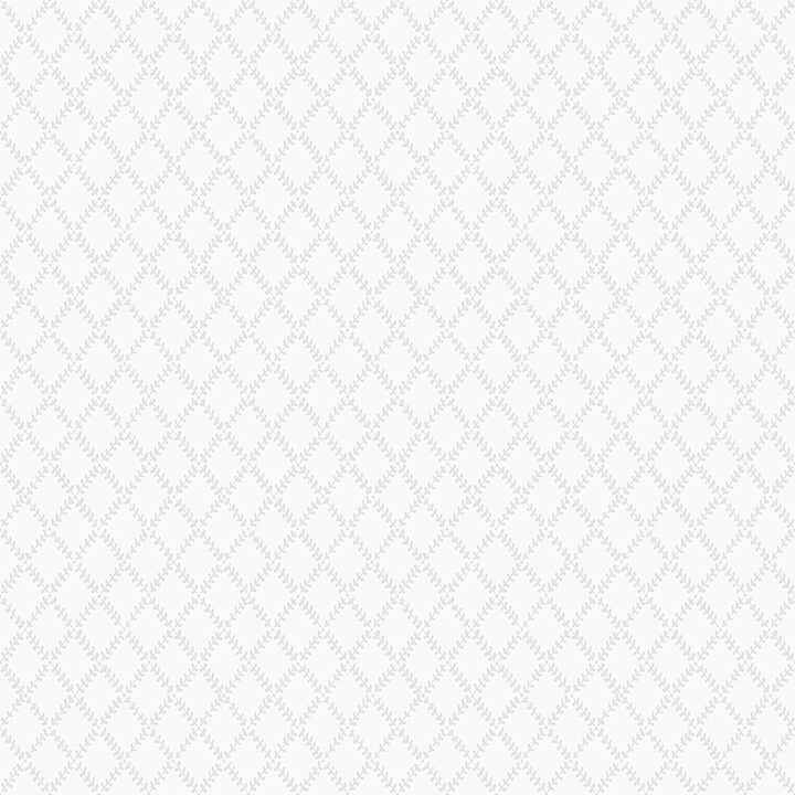 Trevor White Leaf Trellis Wallpaper - York Wallcoverings - 4143-34001